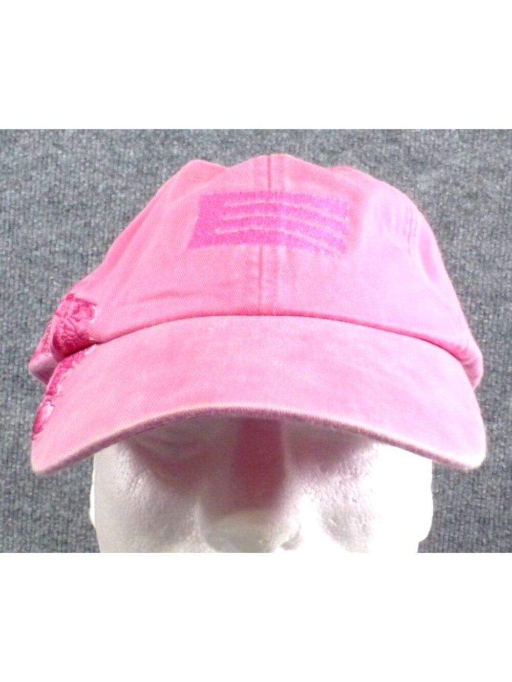 Adams Pink Cool-Crown Cotton Embroidered‎ Baseball Cap With Palm Tree Design